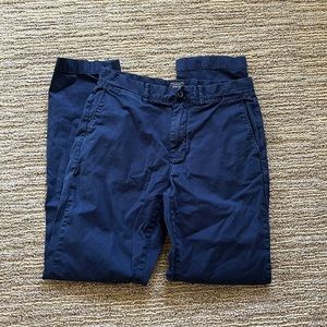 J Crew Mens Navy Stretch Chinos